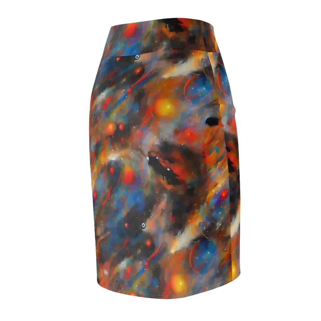 Ethereal Eclat on Pencil Skirt — Back Side