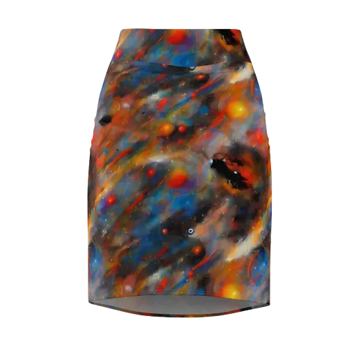 Ethereal Eclat on a Pencil Skirt