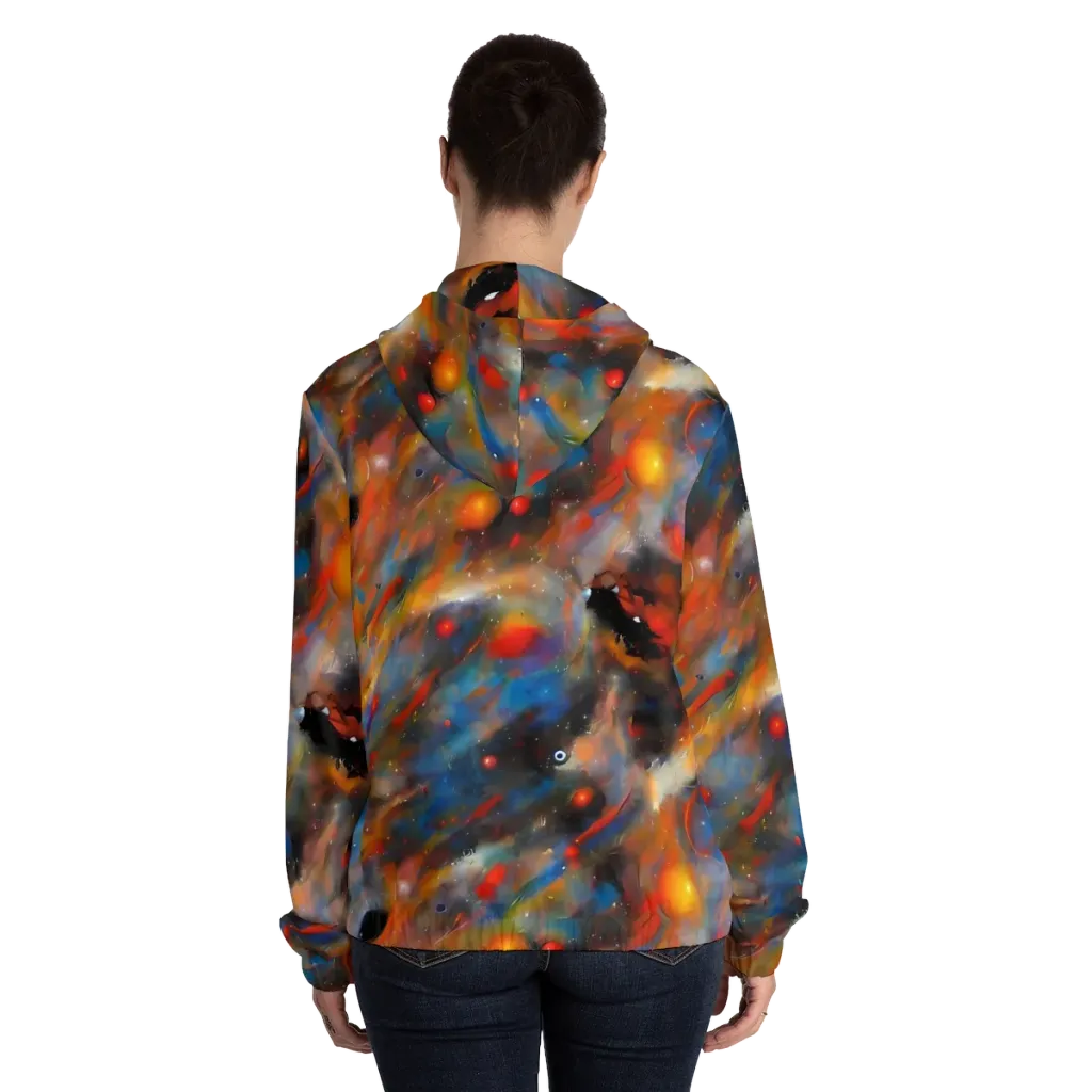 Ethereal Eclat on Women's Full-Zip Hoodie — Back On Person