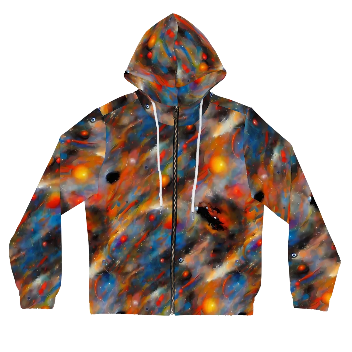 Ethereal Eclat on Women's Full-Zip Hoodie — Front