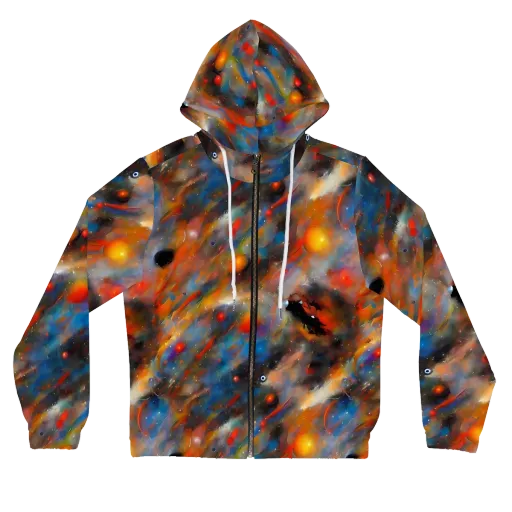Ethereal Eclat on a Women's Full-Zip Hoodie