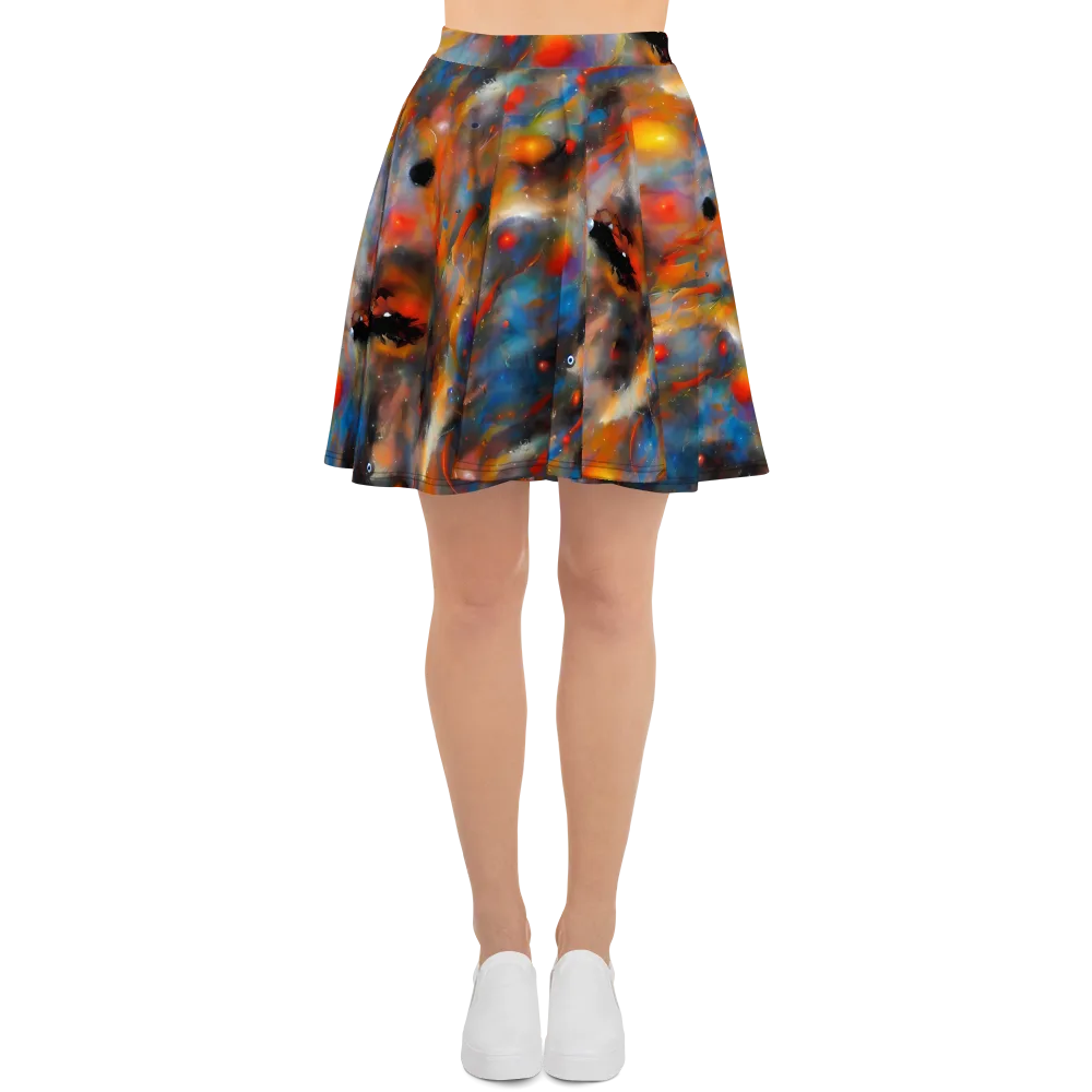 Ethereal Eclat on Skater Skirt — Front