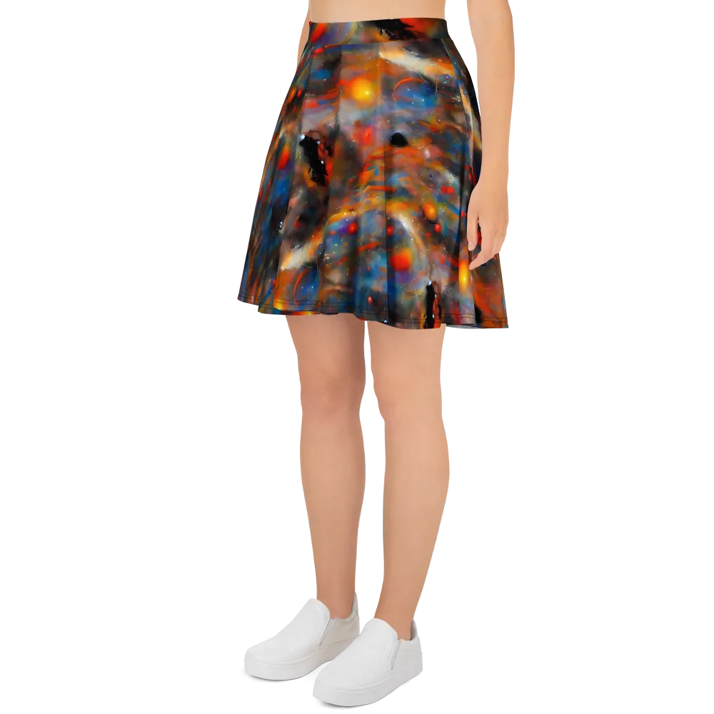 Ethereal Eclat on Skater Skirt — Left