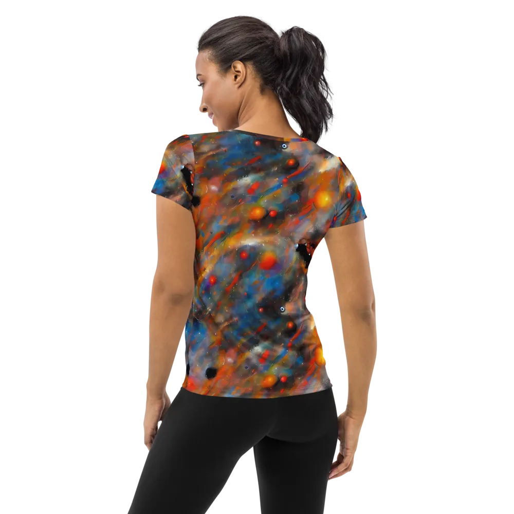 Ethereal Eclat on Women's Athletic T-Shirt — Back