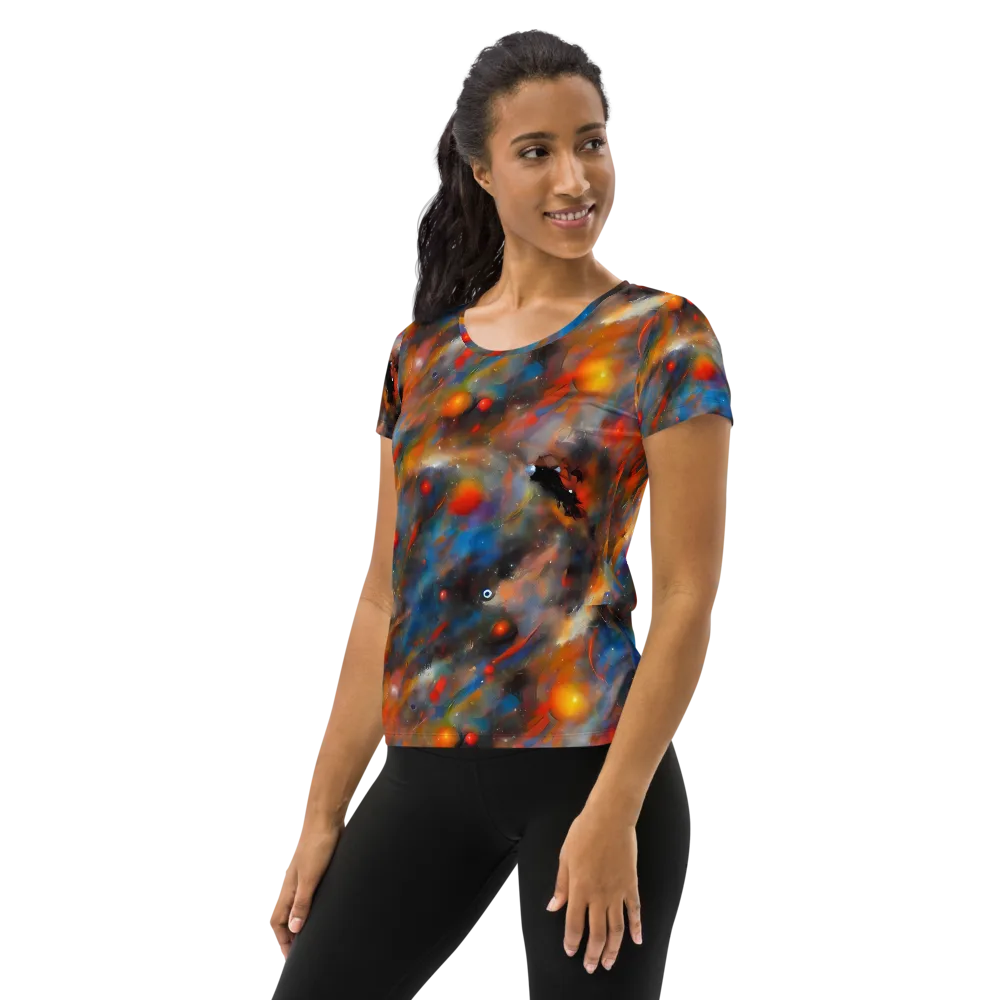 Ethereal Eclat on Women's Athletic T-Shirt — Left