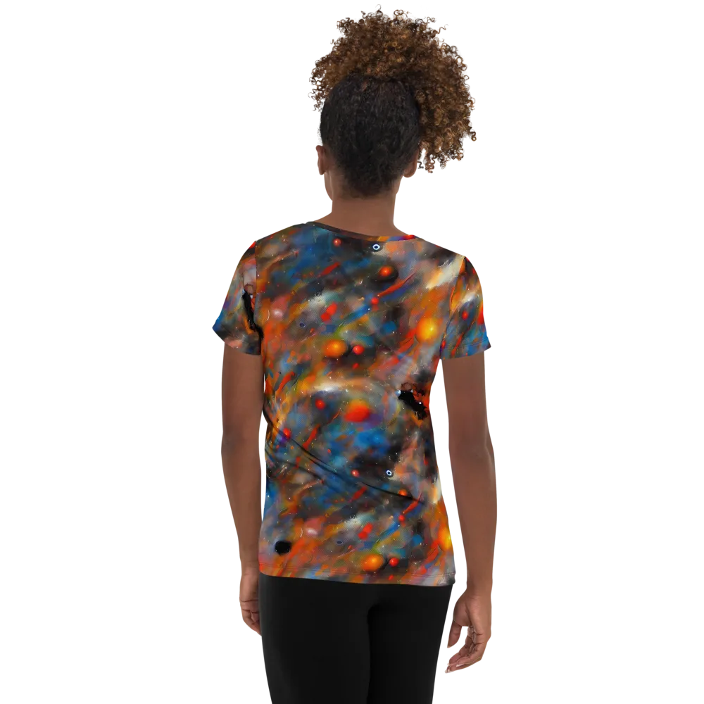 Ethereal Eclat on Women's Athletic T-Shirt — Back