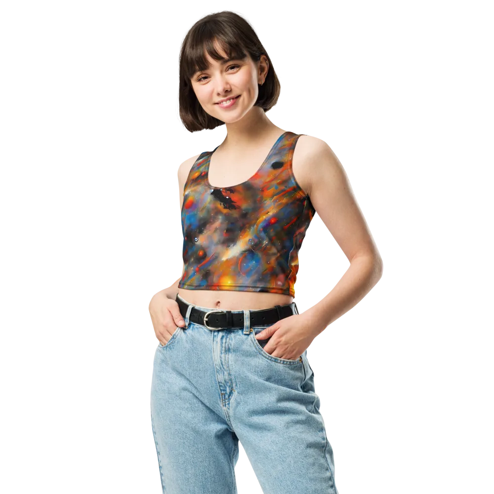 Ethereal Eclat on Crop Top — Front