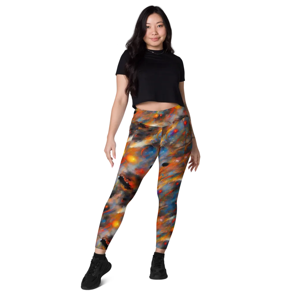 Ethereal Eclat on Leggings with Pockets — Front