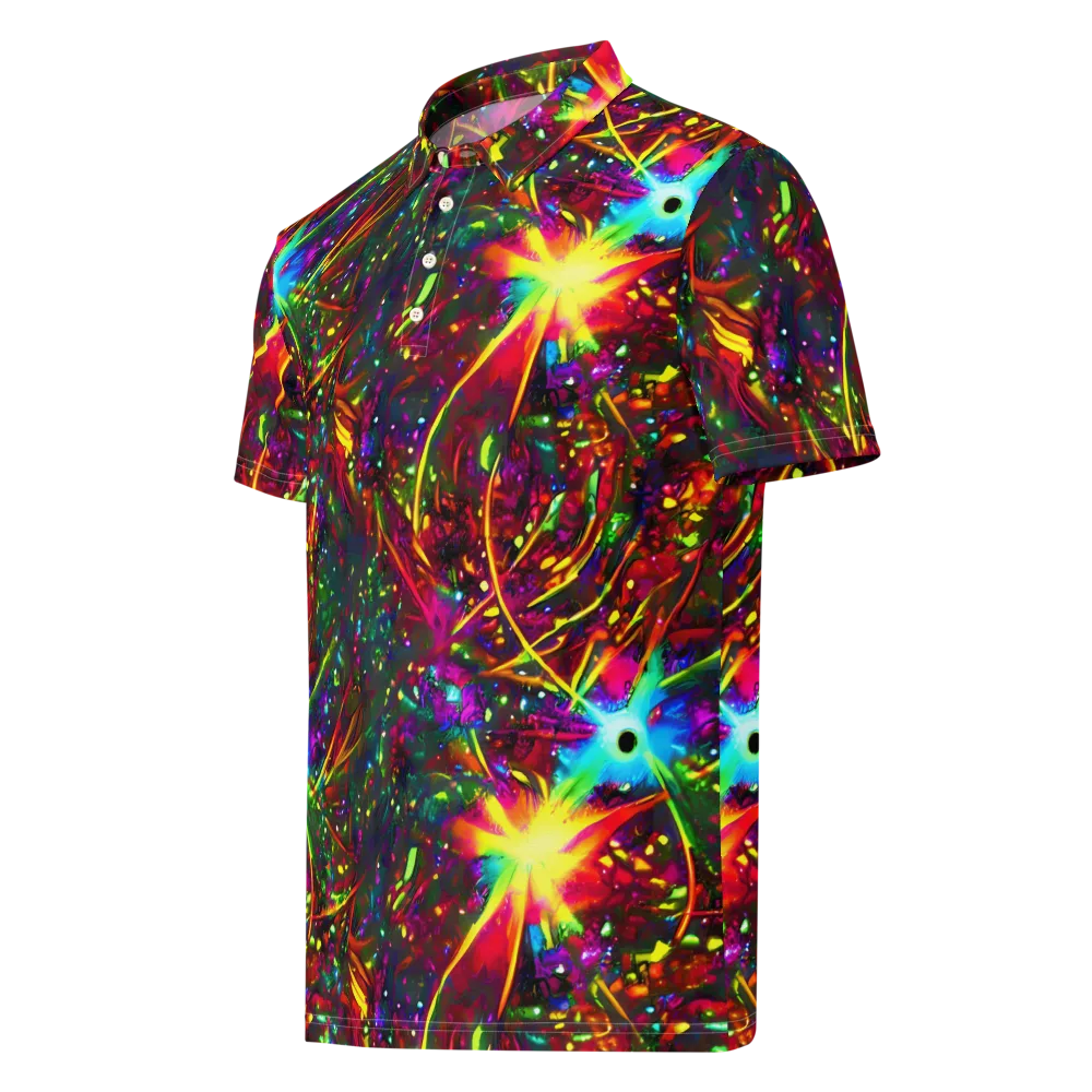 Albert Tucker on Men's Slim Fit Polo Shirt — Left Front