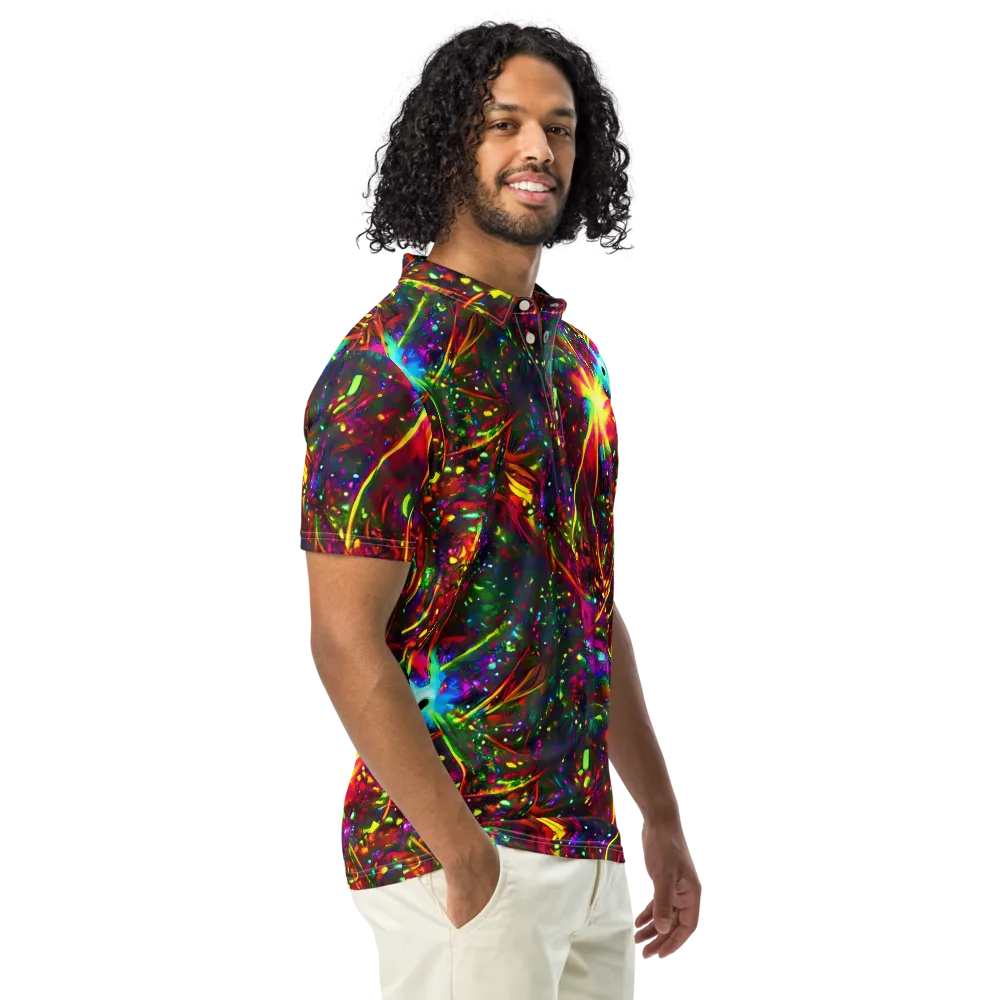 Albert Tucker on Men's Slim Fit Polo Shirt — Right Front