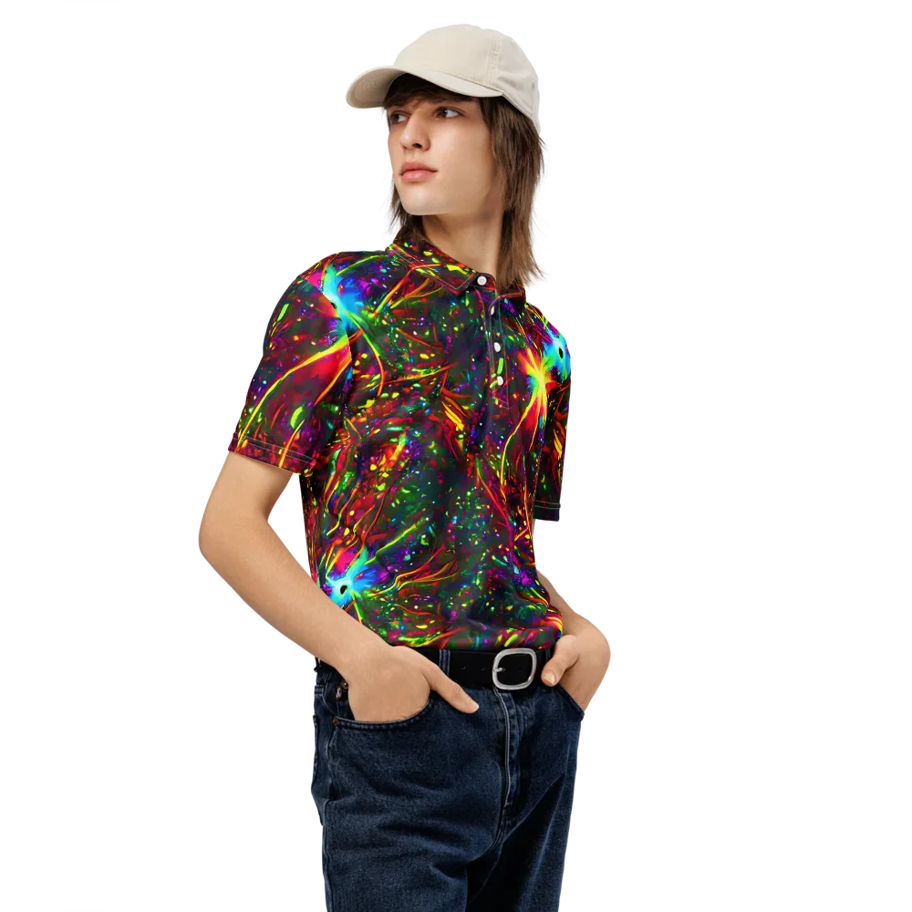 Albert Tucker on Men's Slim Fit Polo Shirt — Right Front
