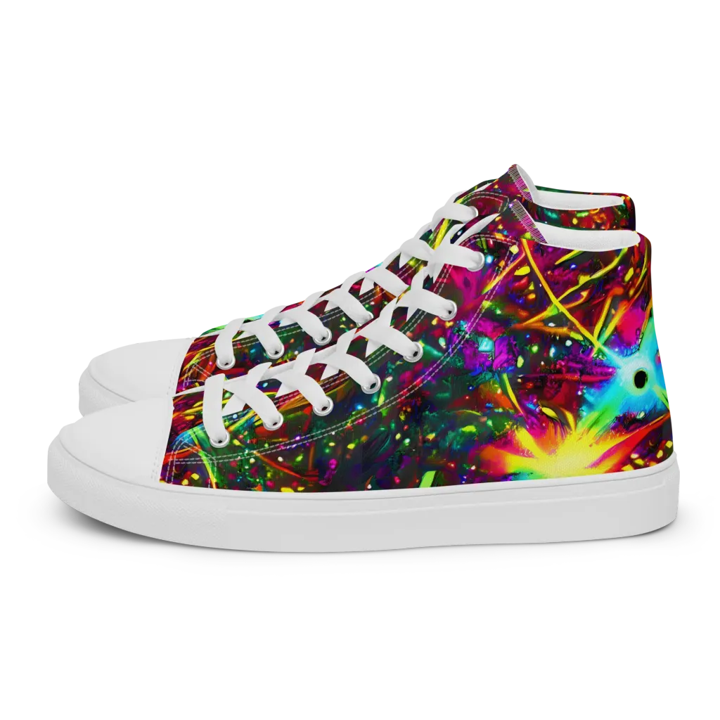 Albert Tucker on Women's High Top Canvas Shoes — Left