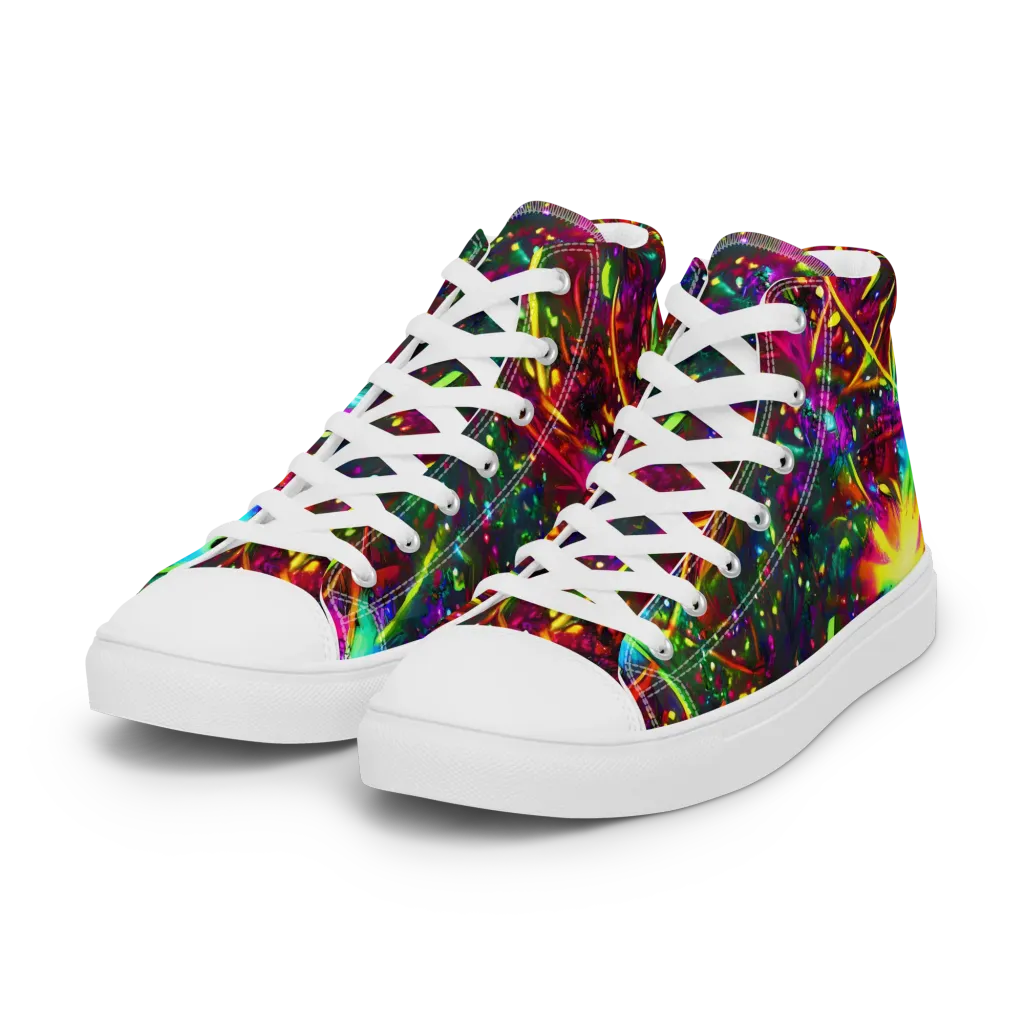 Albert Tucker on Women's High Top Canvas Shoes — Left Front