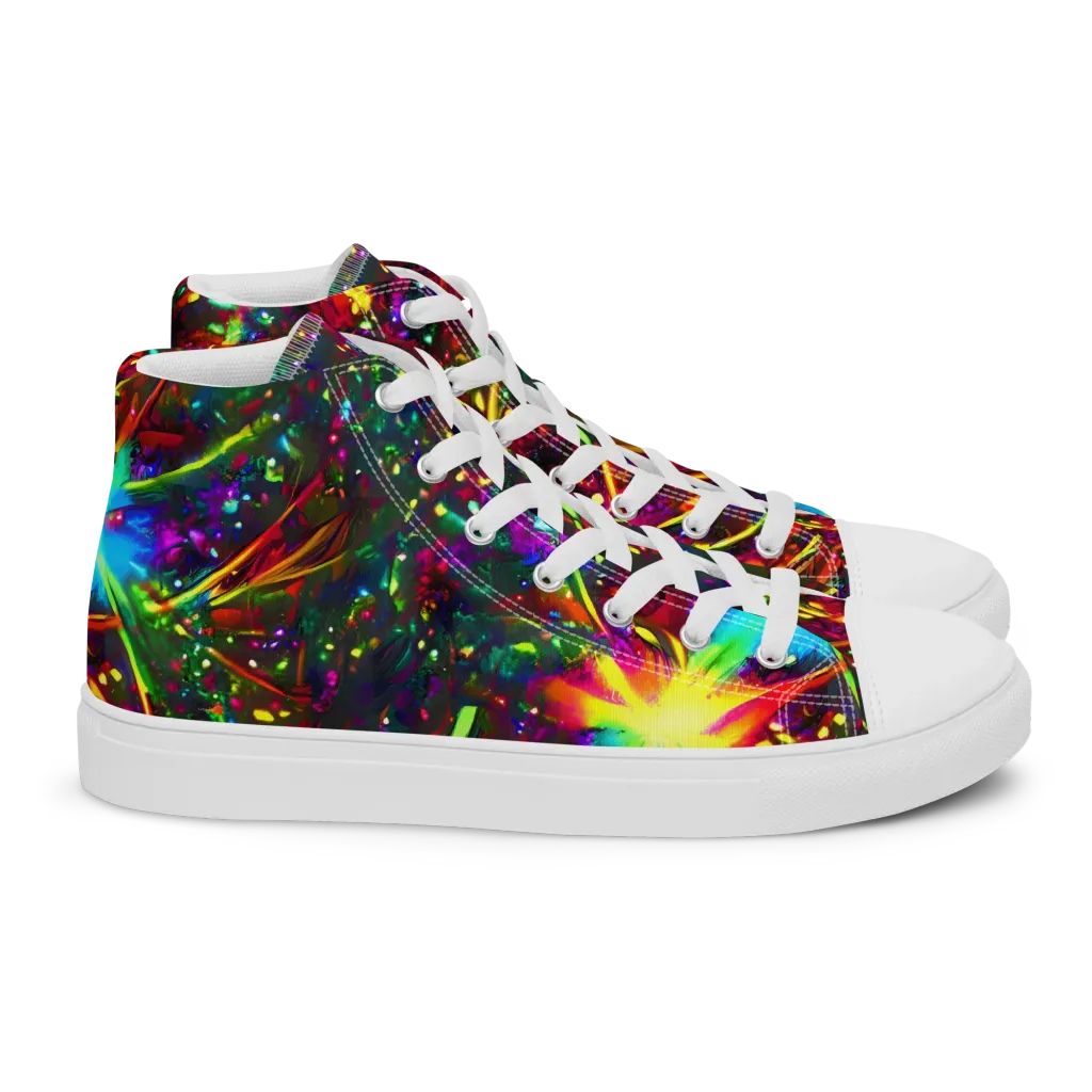 Albert Tucker on Women's High Top Canvas Shoes — Right