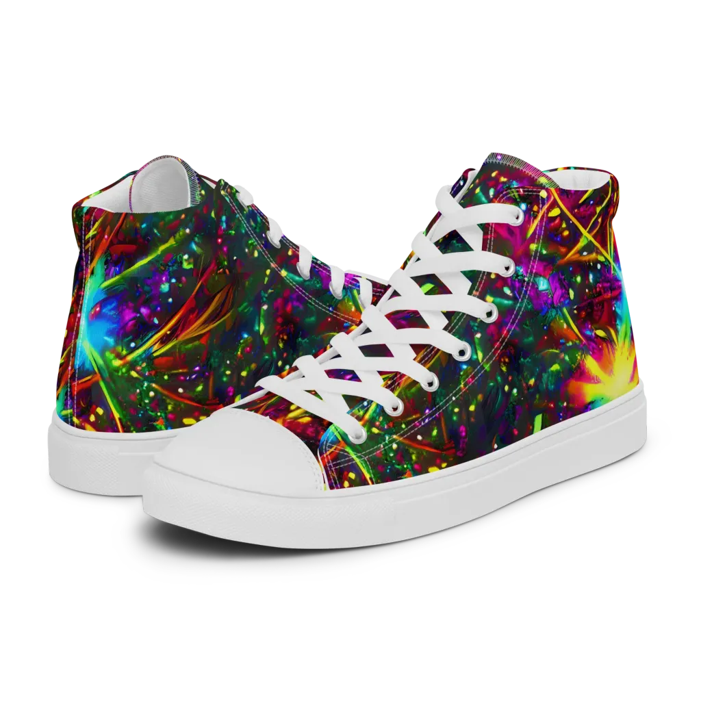 Albert Tucker on Women's High Top Canvas Shoes — Left