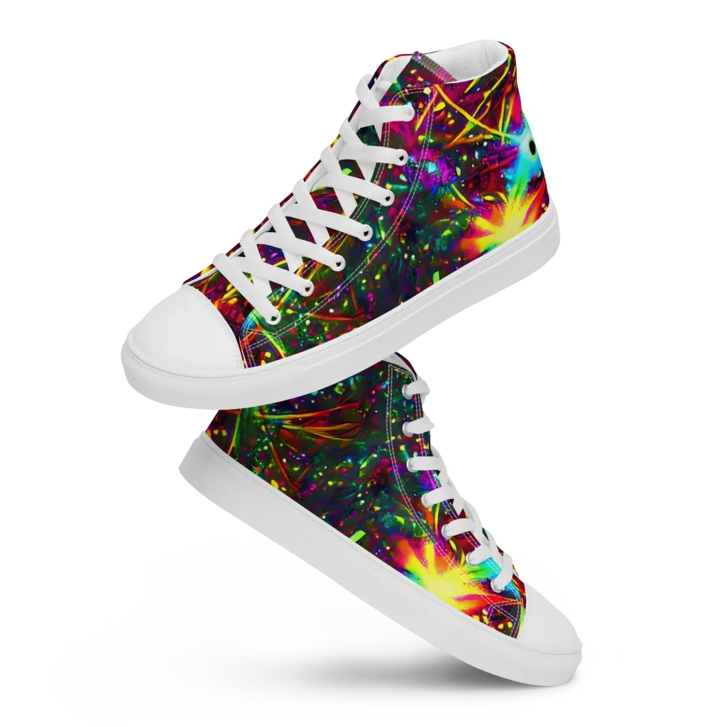 Albert Tucker on Women's High Top Canvas Shoes — Front