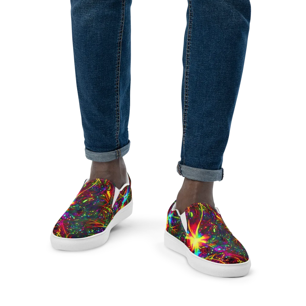Albert Tucker on Men's Slip-On Canvas Shoes — Front