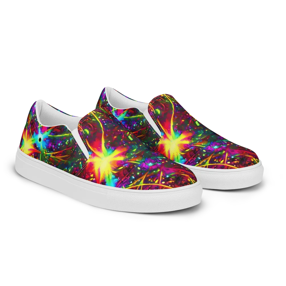 Albert Tucker on Women's Slip-On Canvas Shoes — Right Front