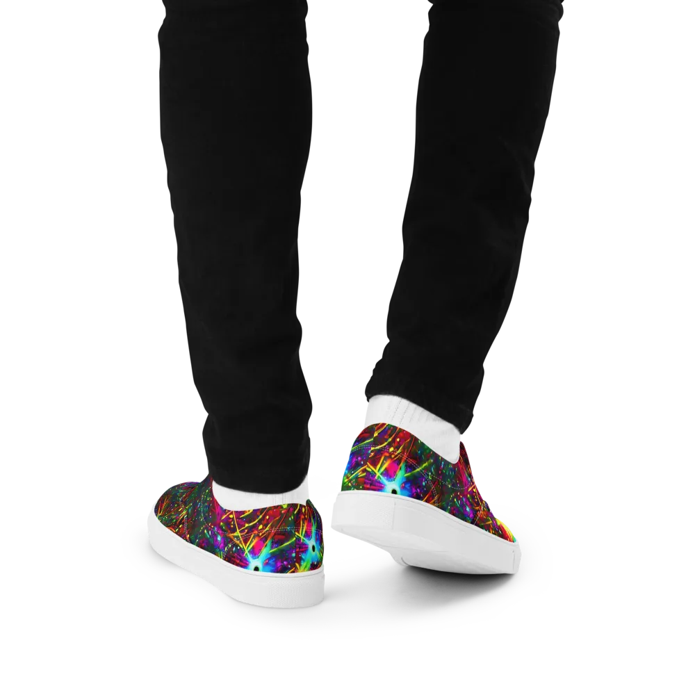 Albert Tucker on Men's Lace-Up Canvas Shoes — Back