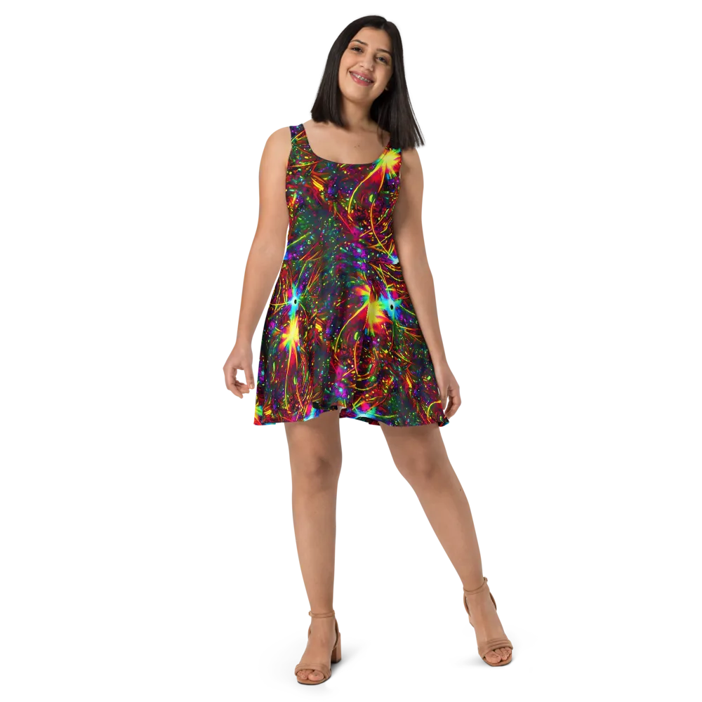 Albert Tucker on Skater Dress — Front