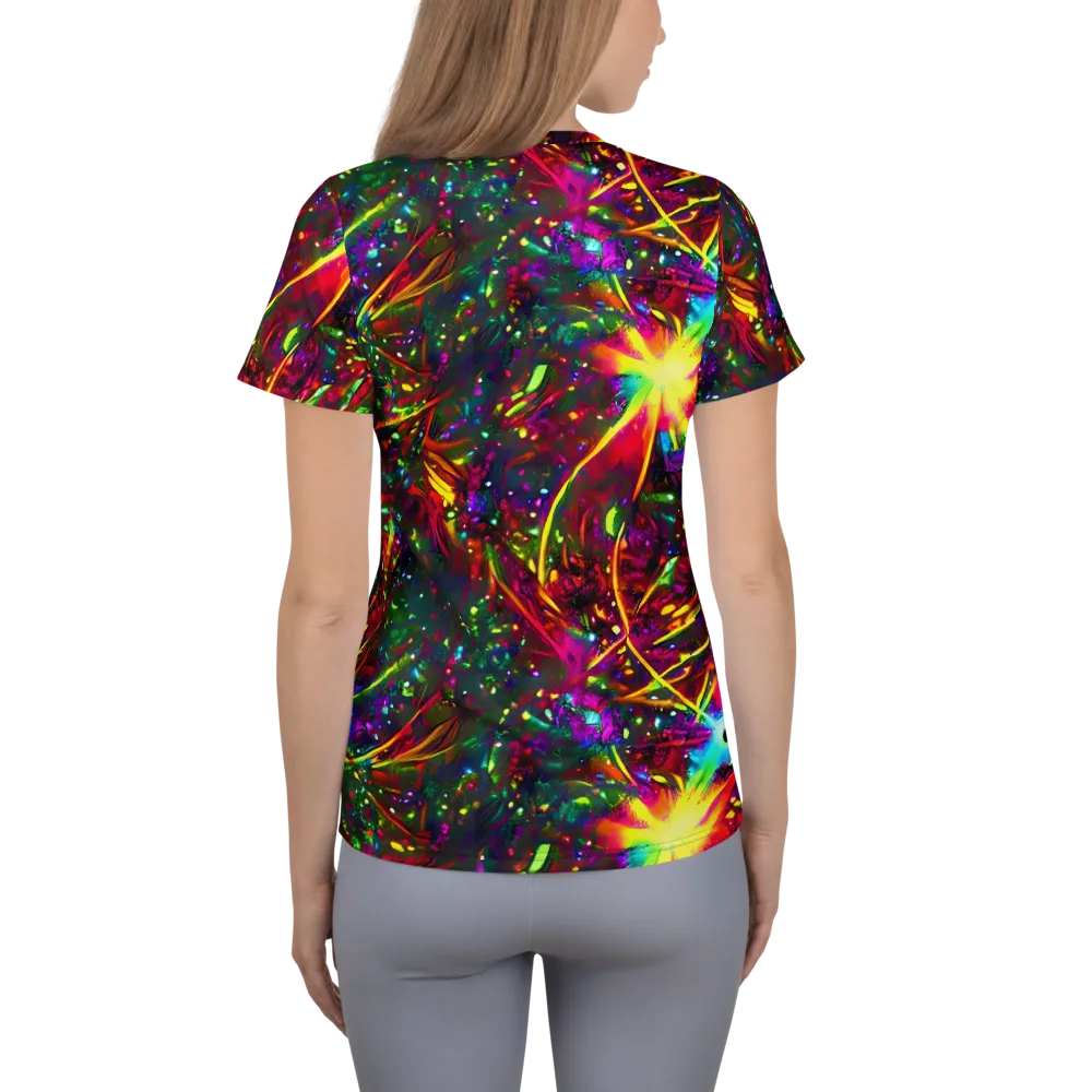 Albert Tucker on Women's Athletic T-Shirt — Back
