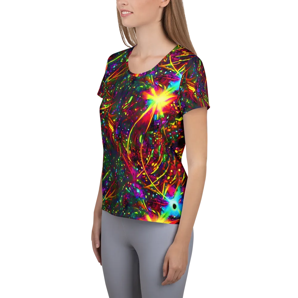 Albert Tucker on Women's Athletic T-Shirt — Left