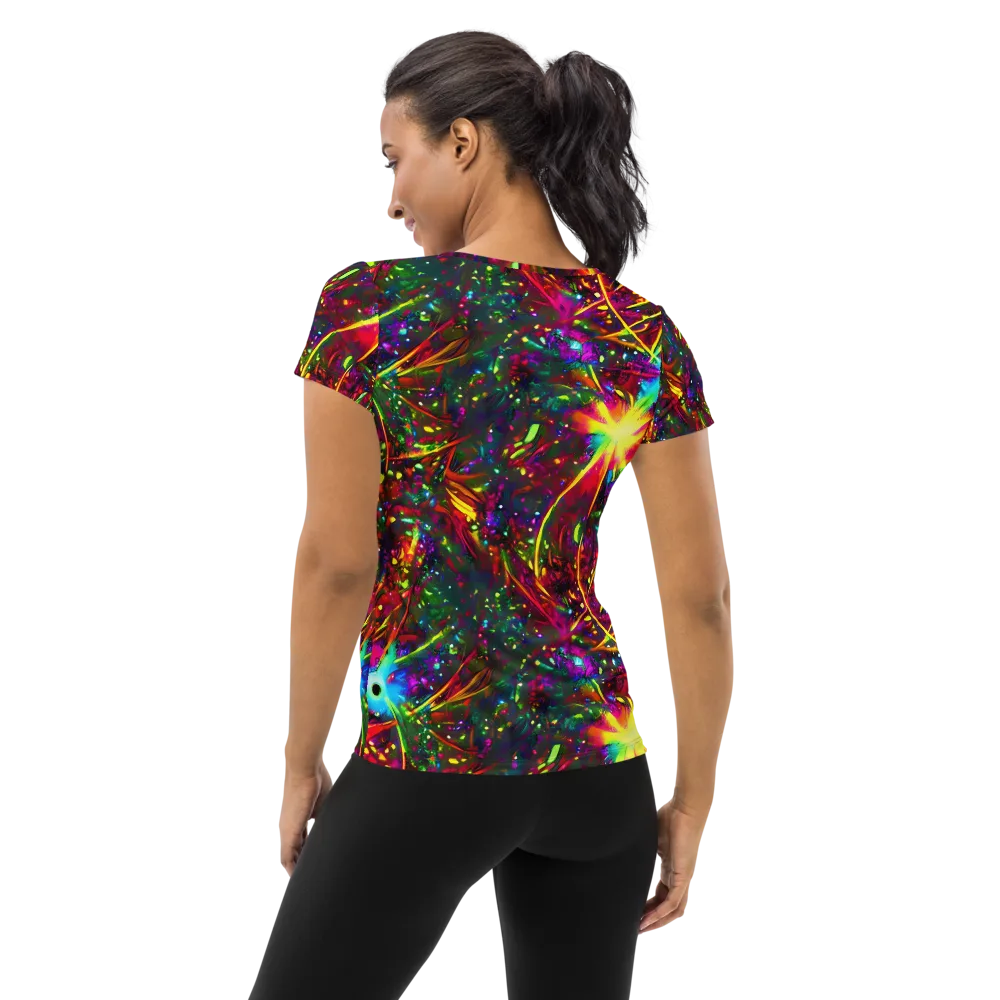 Albert Tucker on Women's Athletic T-Shirt — Back