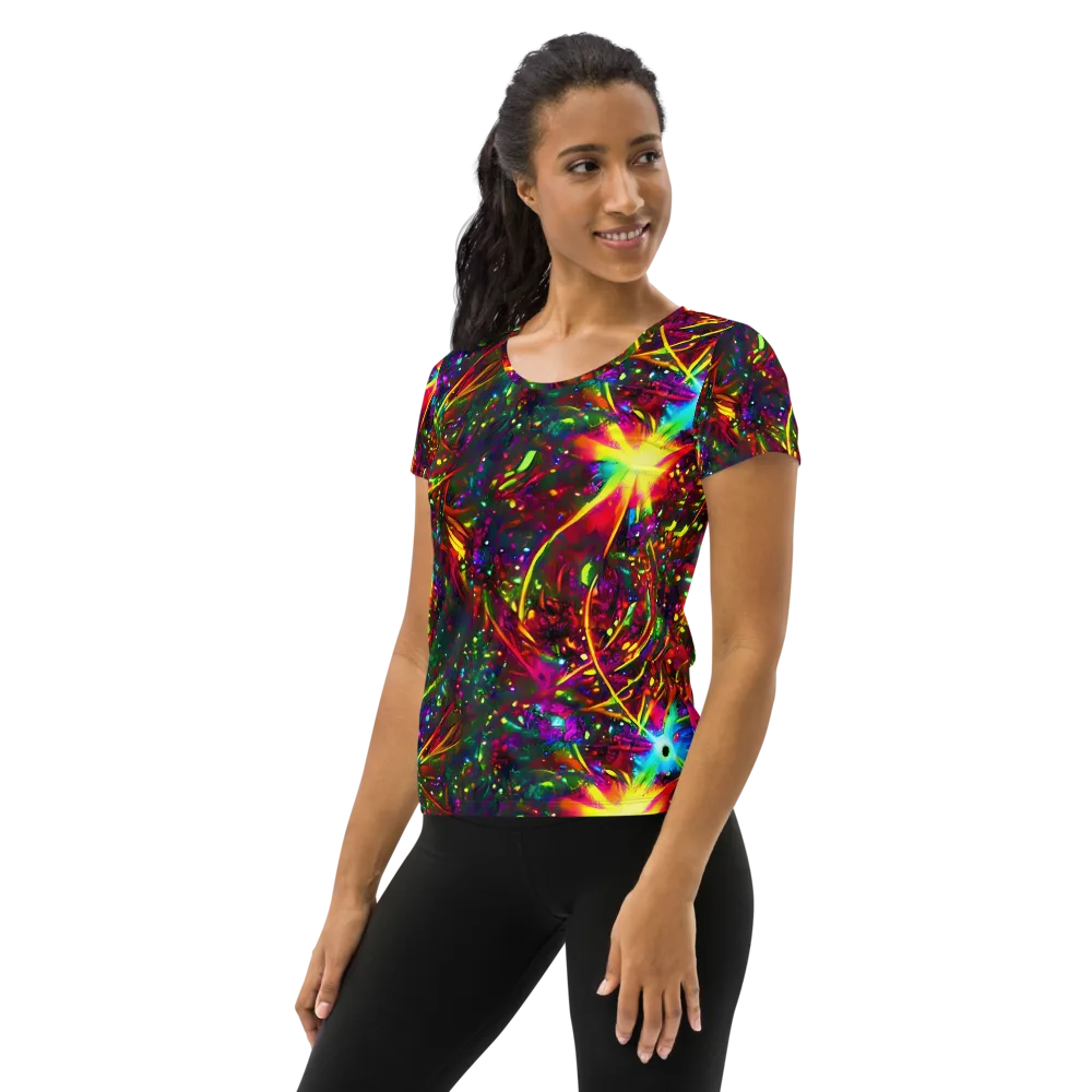 Albert Tucker on Women's Athletic T-Shirt — Left