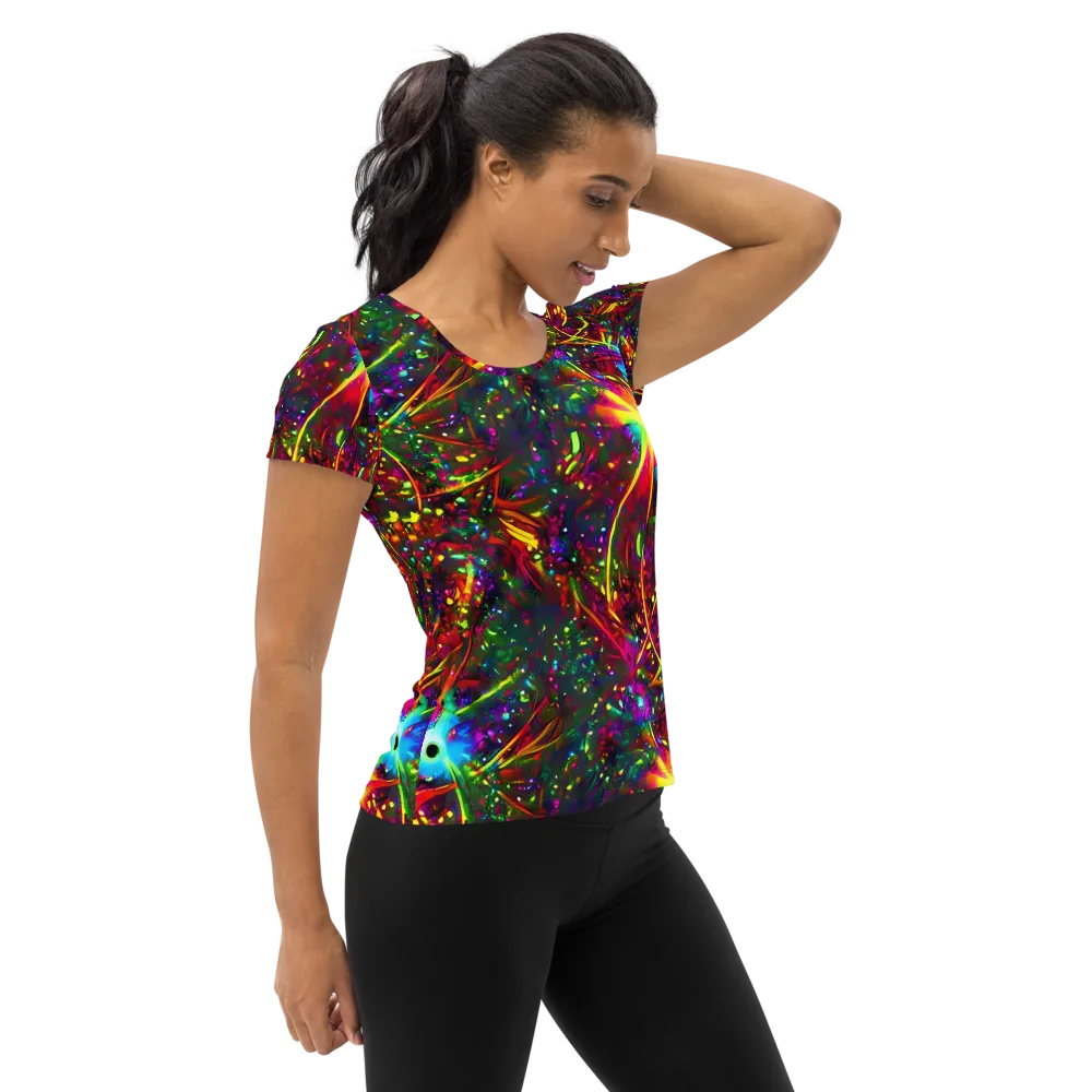 Albert Tucker on Women's Athletic T-Shirt — Right