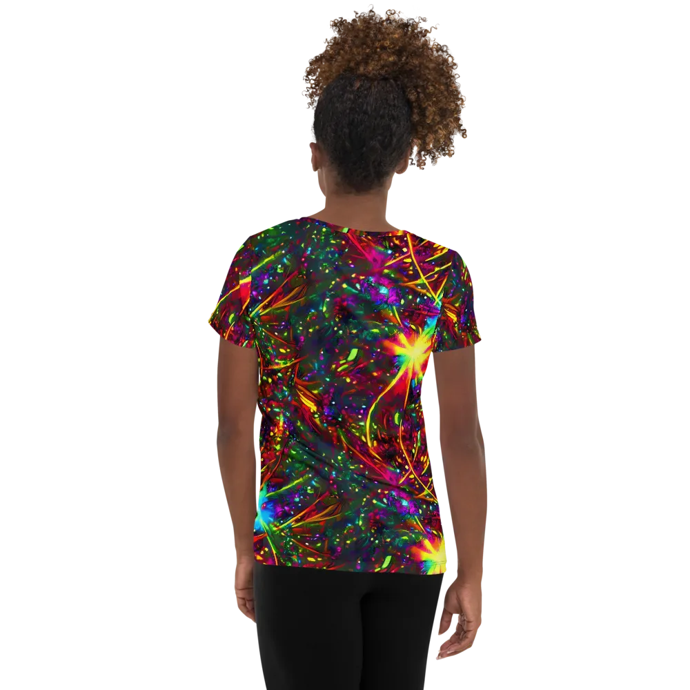Albert Tucker on Women's Athletic T-Shirt — Back