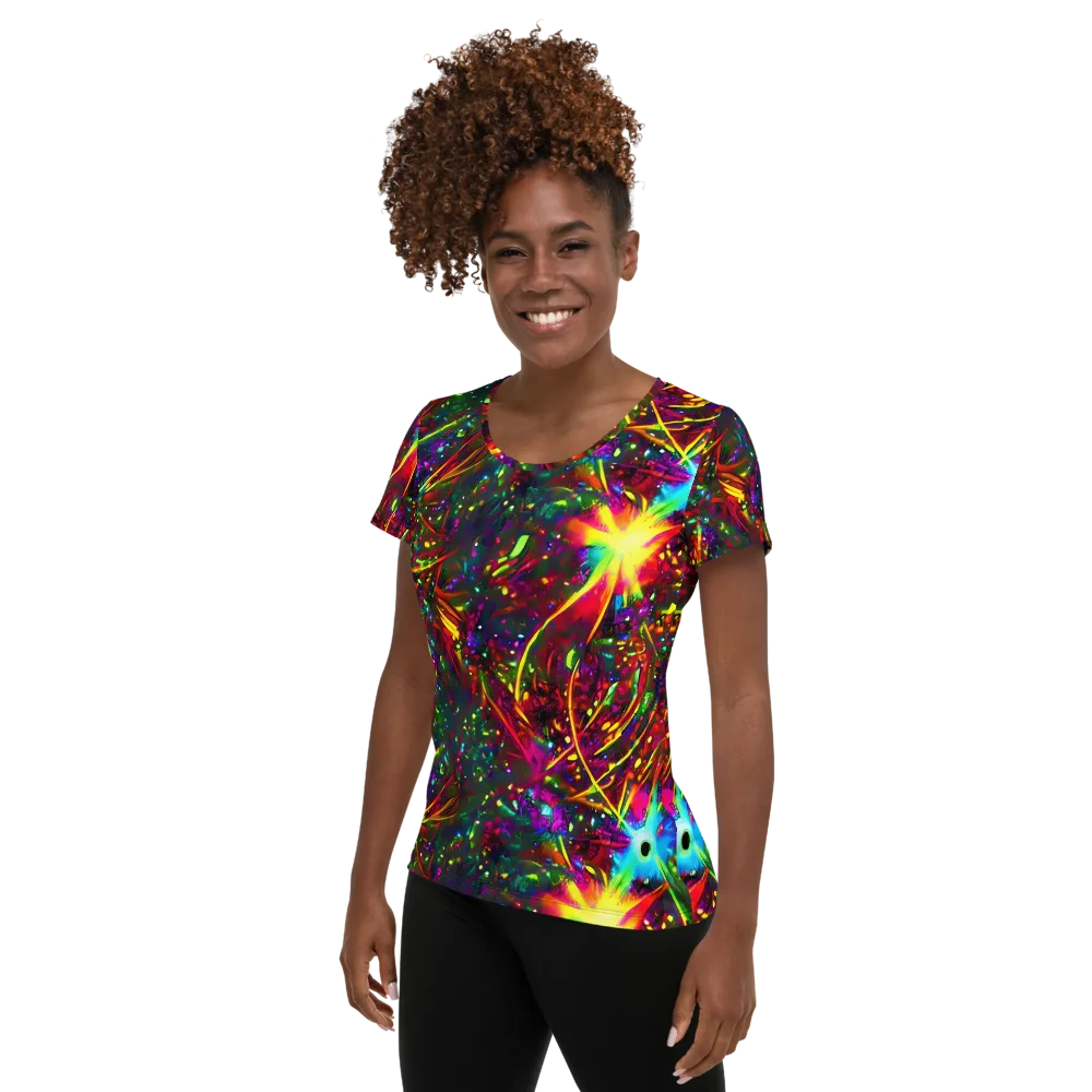 Albert Tucker on Women's Athletic T-Shirt — Left