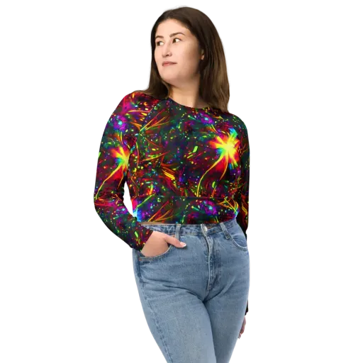 Albert Tucker on a Long Sleeve Crop Top