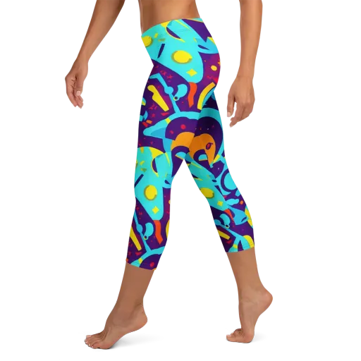 Gerace Geometry on a Capri Leggings