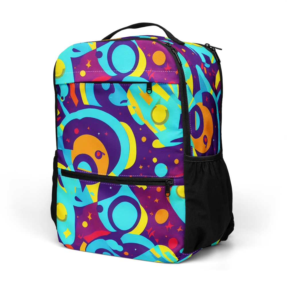 Gerace Geometry on Utility Backpack — Left Front