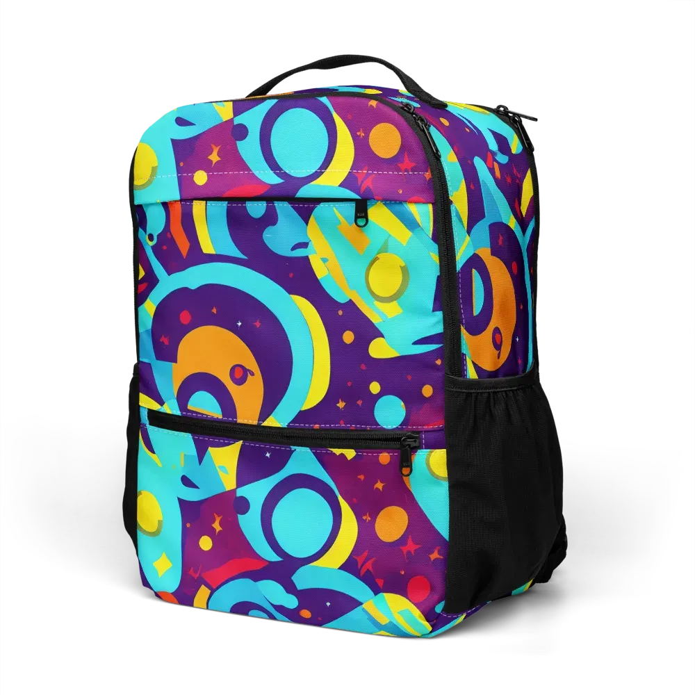 Gerace Geometry on Utility Backpack — Left Front
