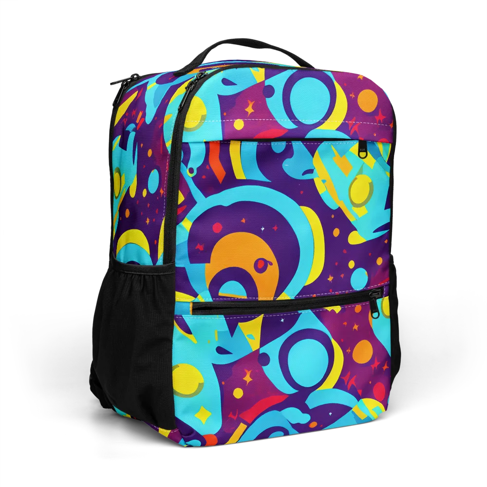 Gerace Geometry on Utility Backpack — Right Front