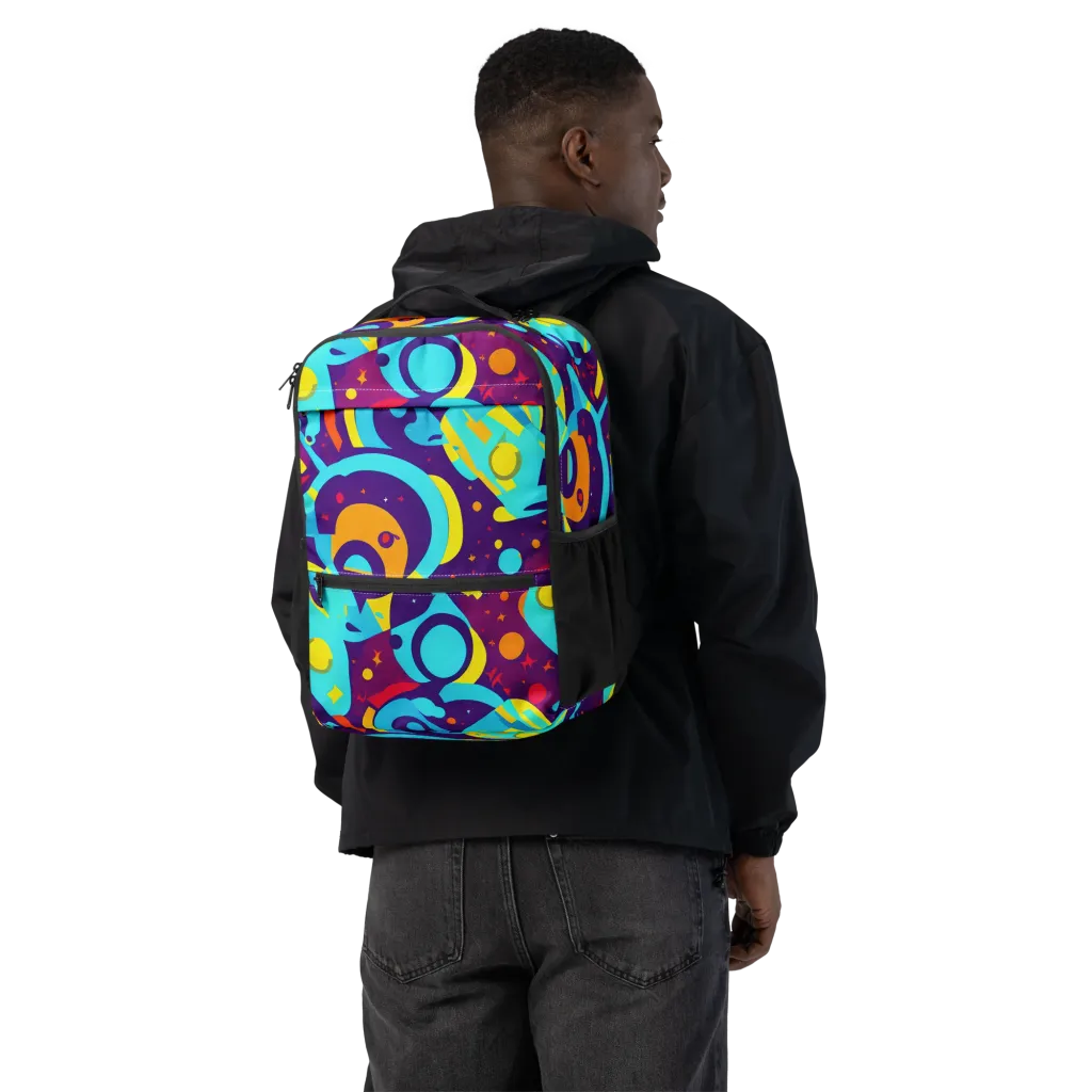 Gerace Geometry on Utility Backpack — Back