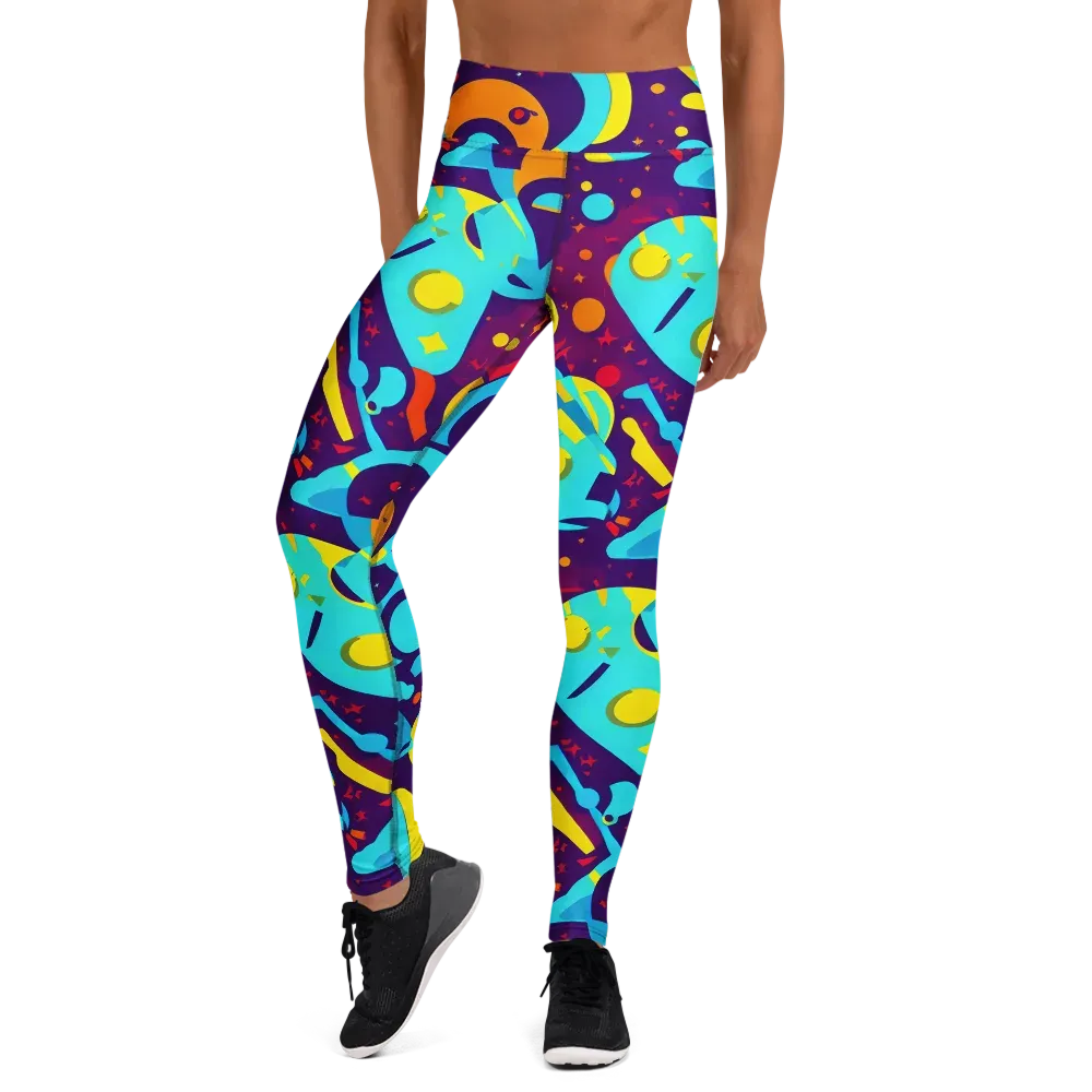 Gerace Geometry on Yoga Leggings — Front
