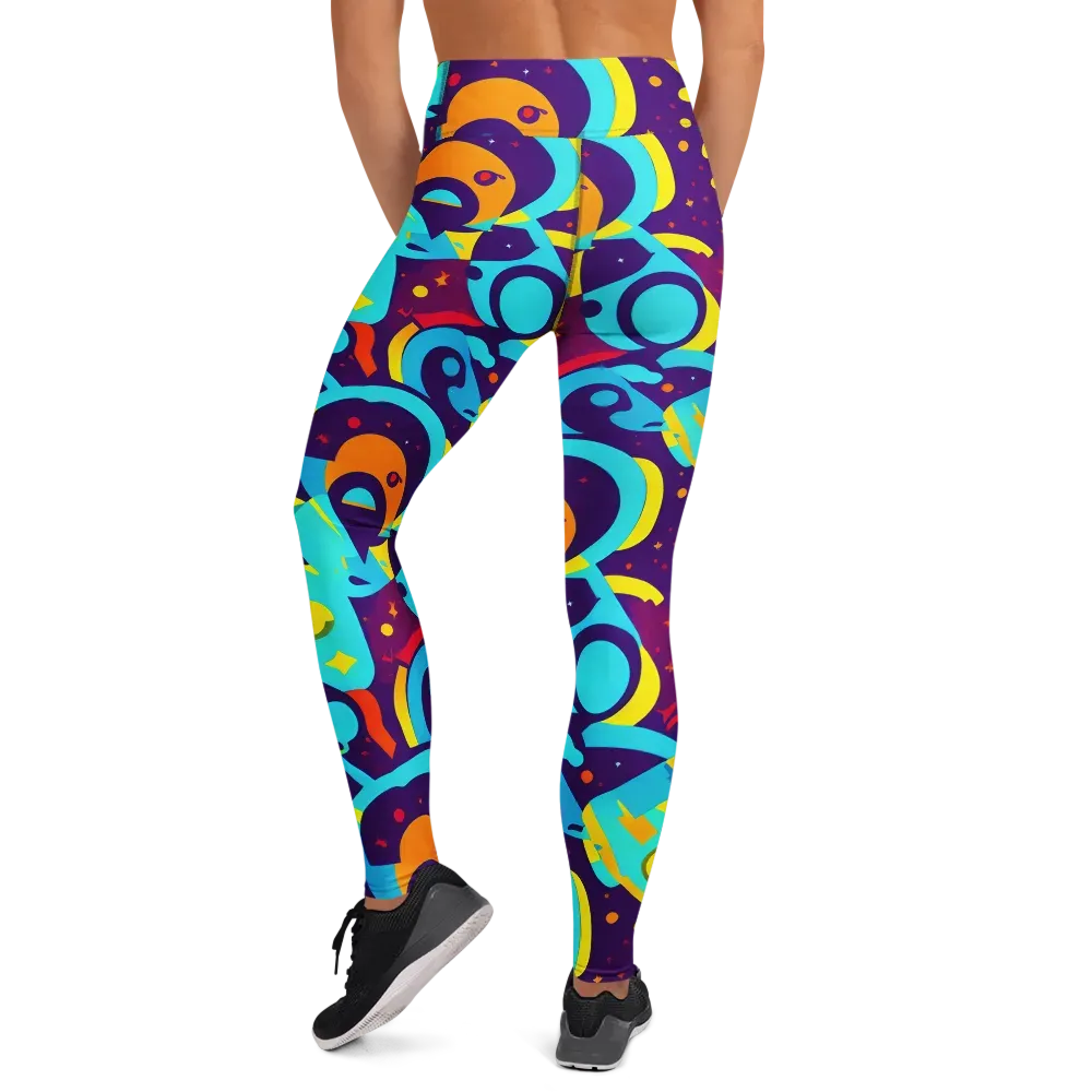 Gerace Geometry on Yoga Leggings — Back