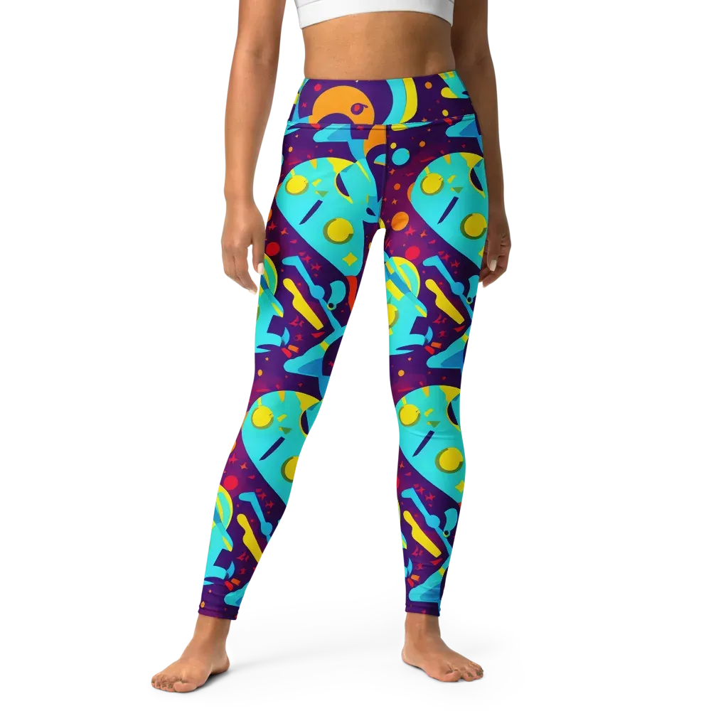 Gerace Geometry on Yoga Leggings — Front