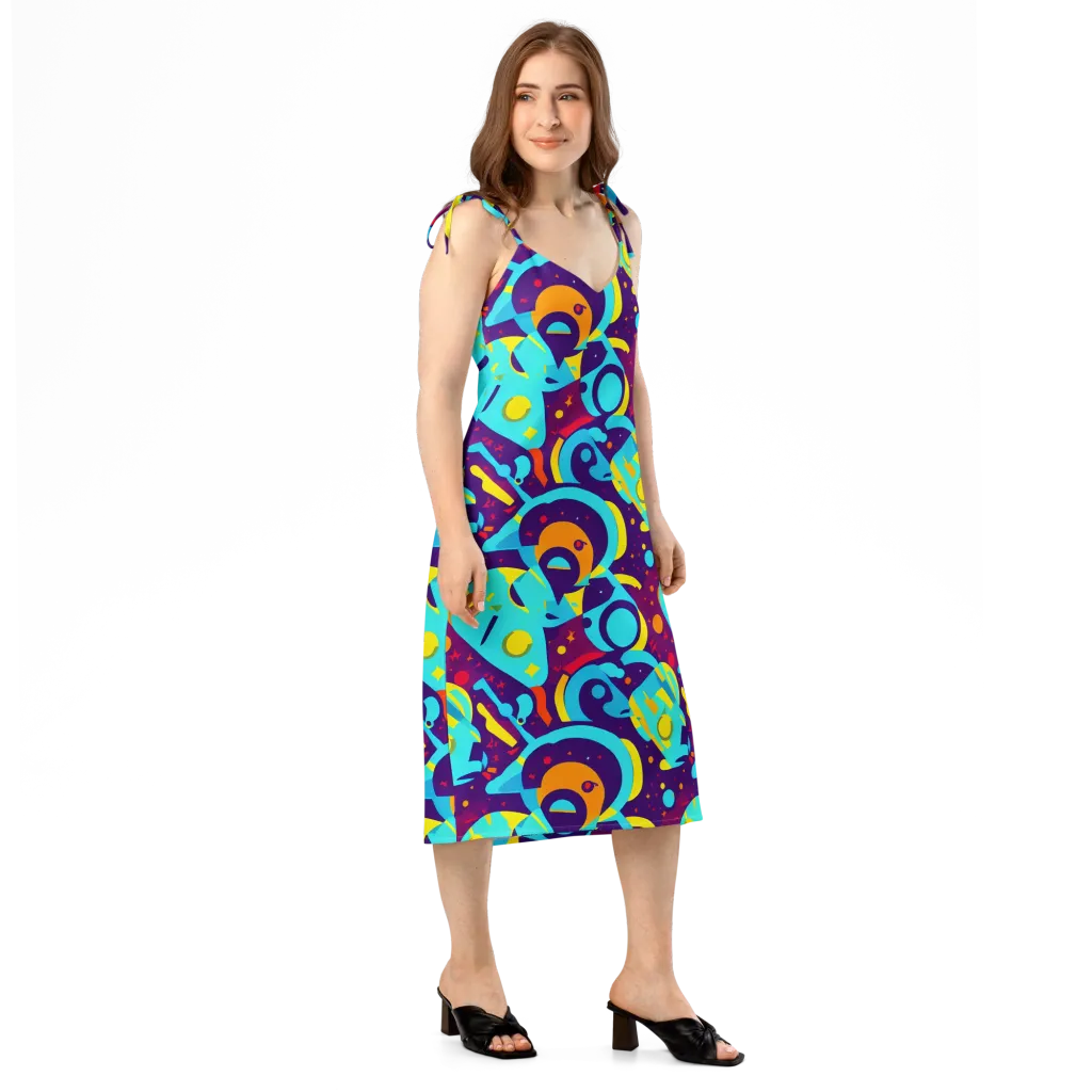 Gerace Geometry on Slip Dress — Right Front