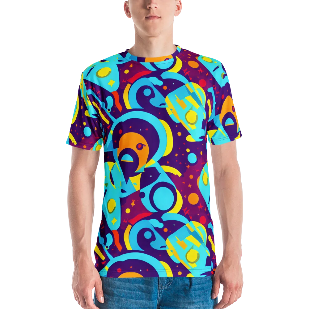 Gerace Geometry on Men's Crew Neck T-Shirt — Front