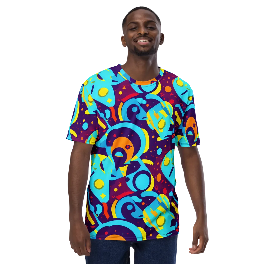 Gerace Geometry on Men's Crew Neck T-Shirt — Front