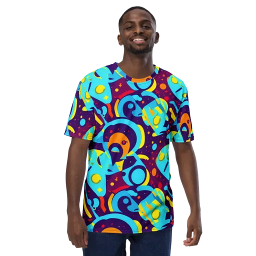 Gerace Geometry on a Men's Crew Neck T-Shirt