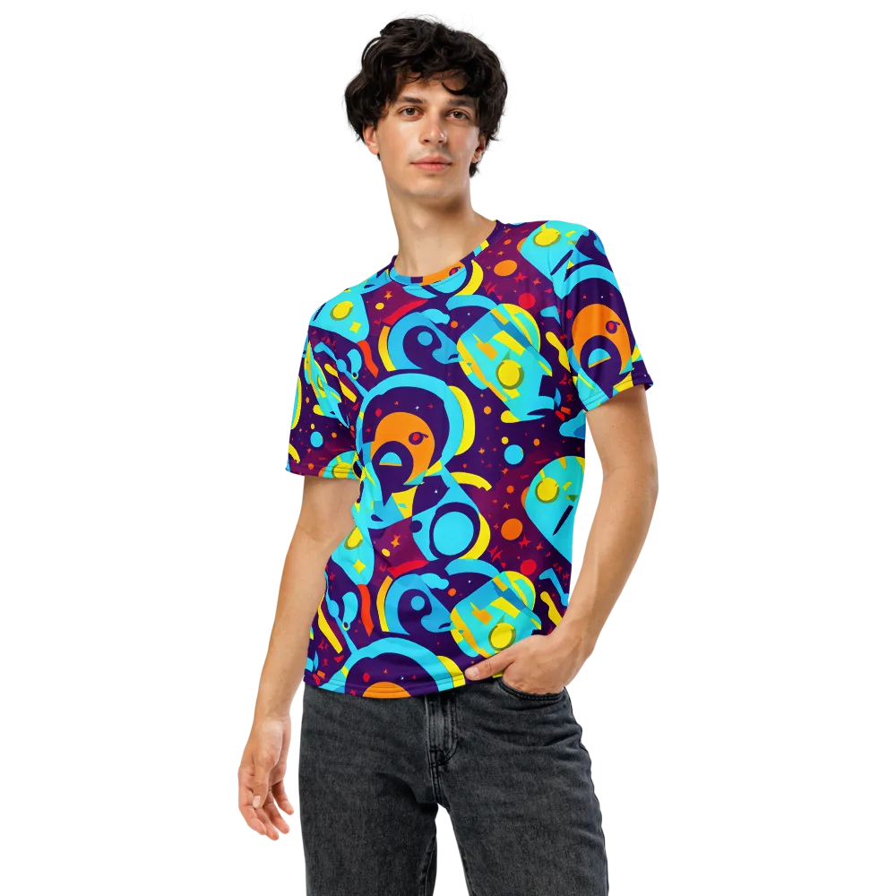 Gerace Geometry on Men's Crew Neck T-Shirt — Front