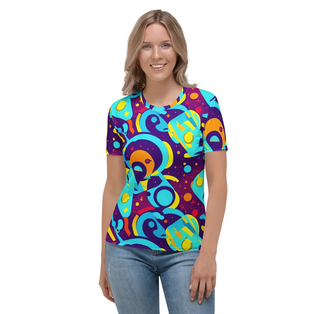 Gerace Geometry on Women's Crew Neck T-Shirt — Front
