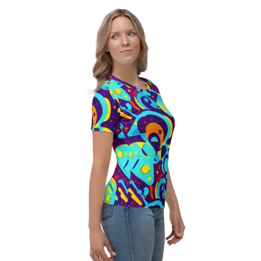 Gerace Geometry on a Women's Crew Neck T-Shirt