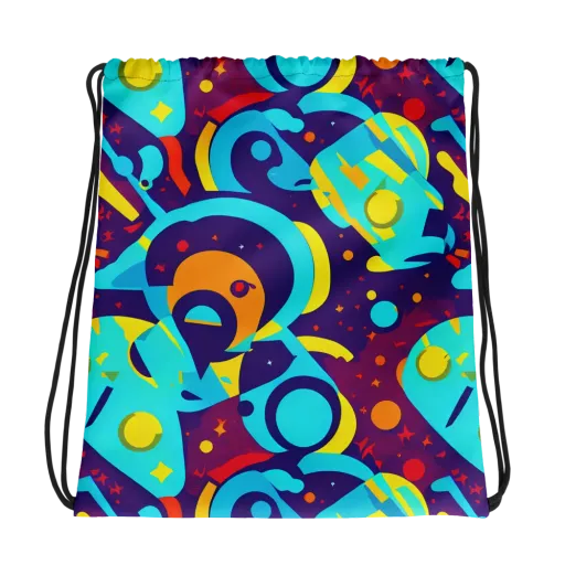 Gerace Geometry on a Drawstring Bag