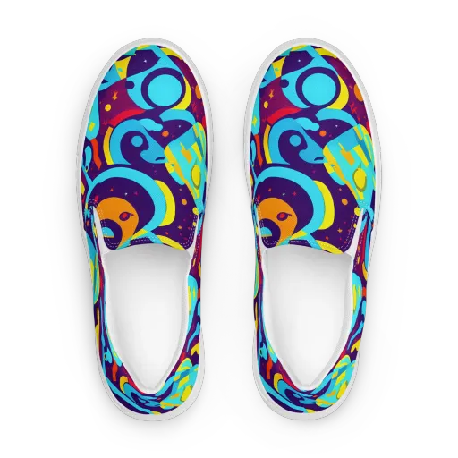 Gerace Geometry on a Women's Slip-On Canvas Shoes