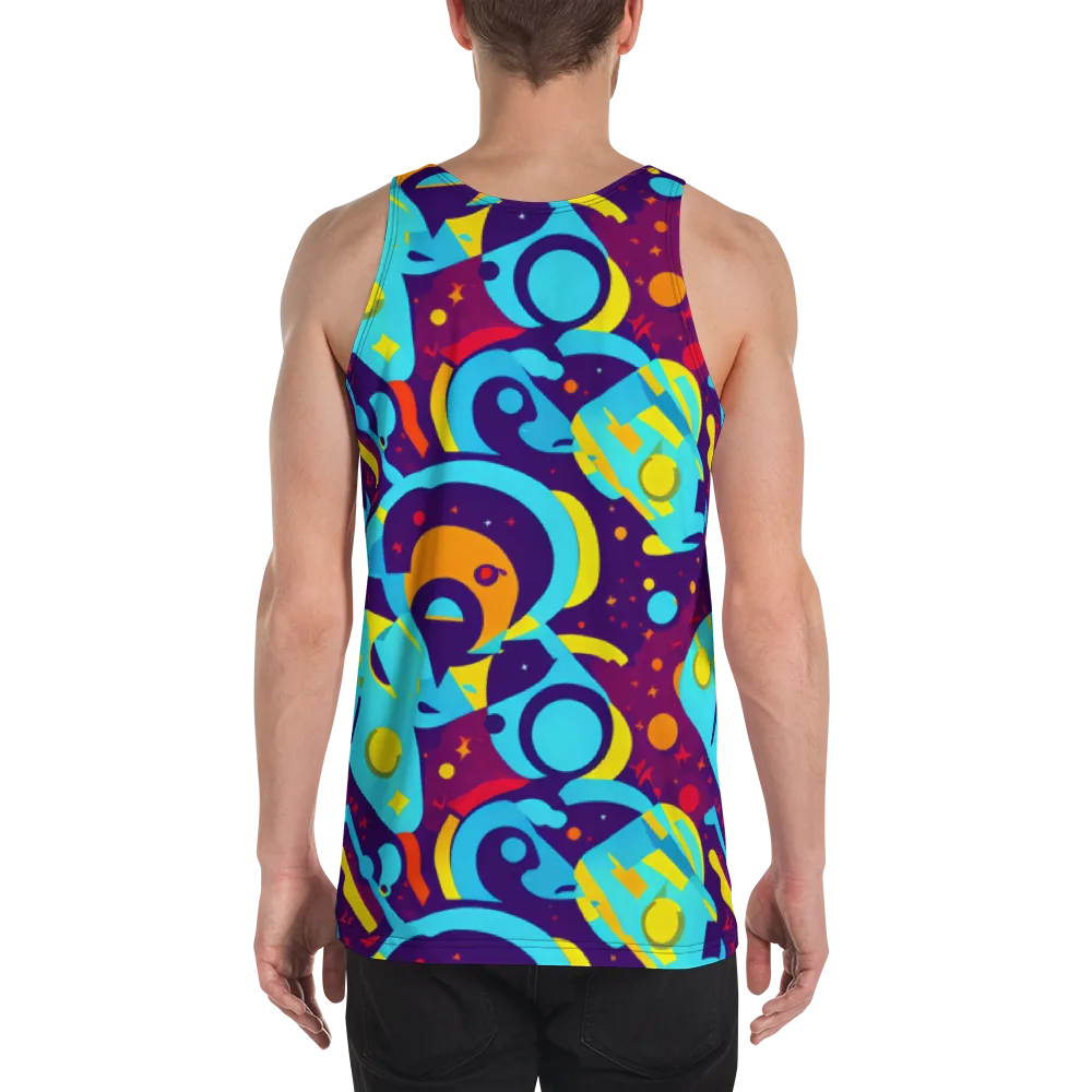 Gerace Geometry on Men's Tank Top — Back